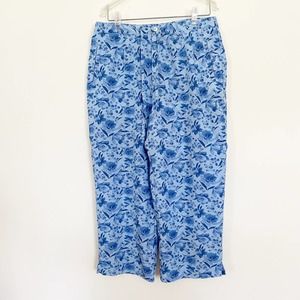Liz Claiborne Crazy Horse Floral Capri High Waisted Pants